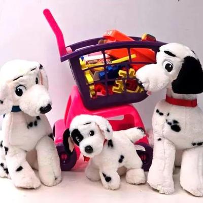 101 Dalmatioms Plush Toys and Toy Shopping Cart