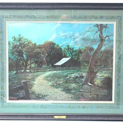 Signed "Larry Dyke" 'John 9:4' Framed Print