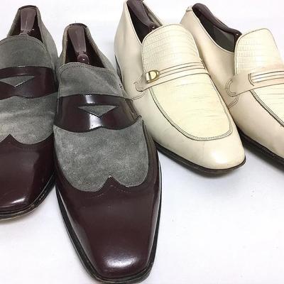 “Paul Fredrick” & Cream Leather Loafers