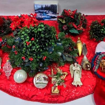 Tree Skirt, Ornaments, and More Decor