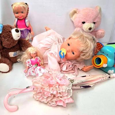 Dolls, Teddy Bears, Umbrella, and More
