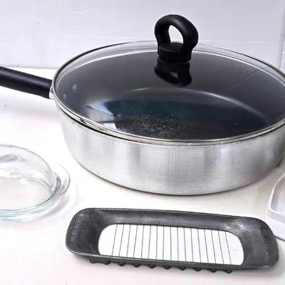 "Wear Ever" Pan, Butter Dish, 2 In 1 Egg Slicer, and More