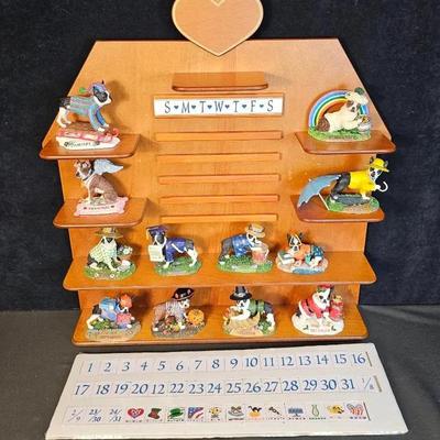 Danbury Mint Boston Terrier Perpetual Calendar