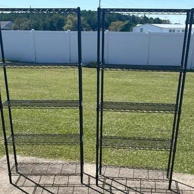 HDX 4-Tier Metal Shelving (2) #306