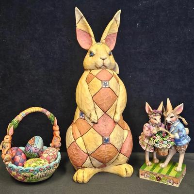 Jim Shore Easter Theme Figurines (3)