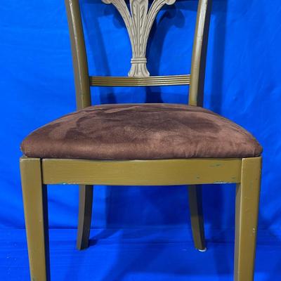 Wooden Upholstered Side Chair By Tell City Chair Co.