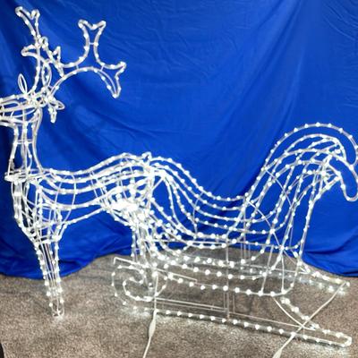 Sleigh & Reindeer Rope Light Set