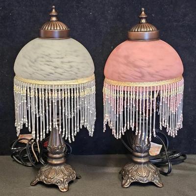 Victorian Style 'Boudoir' Table Lamps (2)