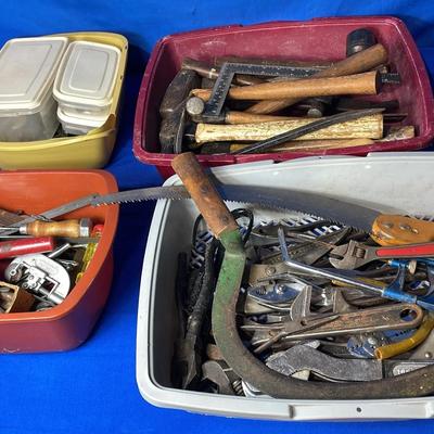 Assorted Bin Of Hand Tools (4)
