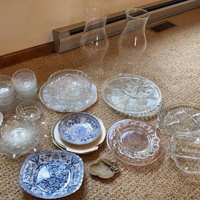 Large Lot Of Glassware & Dishes