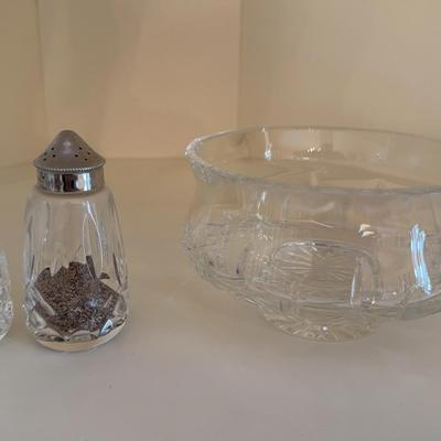 Waterford Candy Dish & Salt And Pepper