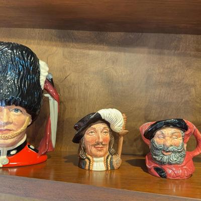 3 Royal Doulton Head Mugs