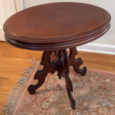 Antique Oval Wood Table