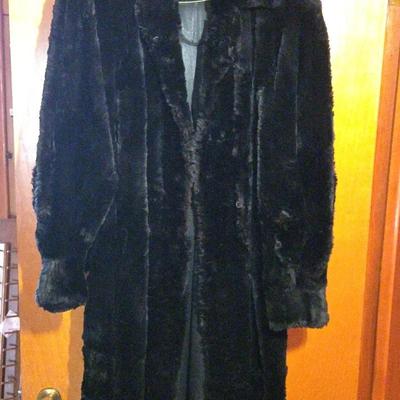 A Black Mink fur  Long coat. 