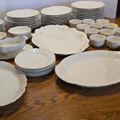 Large Lot Of White Hapsburg  China Set 