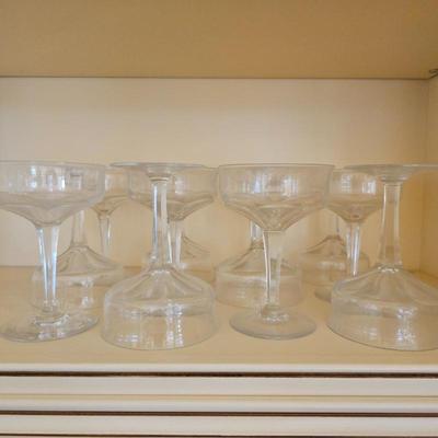 Lot #233 - Vintage Spiegelau Crystal Coupette Glasses Set of Twelve