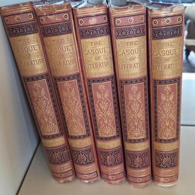 Lot #37 - Antique 1877 The Casquet of Literature Book Series, Collection of Poetry & Prose