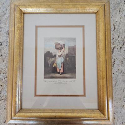 Lot #84 - Framed Antique Print from the Series "Cries of London" by Francis Wheatley.