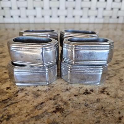 Lot #257 - Wilton Columbia PA Pewter Napkin Rings
