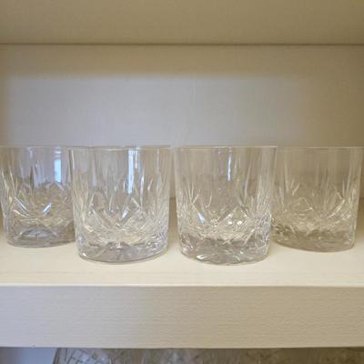 Lot #239 - Crystal Double Old Fashioned Whisky Glasses