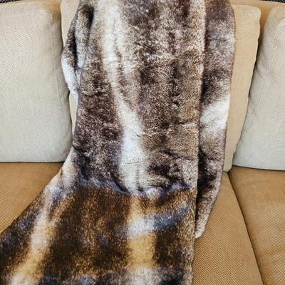 Lot #80 - Pottery Barn Plush Throw Blanket 50" x 60"