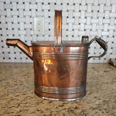 Lot #248 - Antique John Marston of Wolverhampton England Copper Watering Can