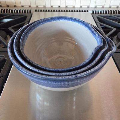 Lot #146 - JB Marris Nesting Pottery Mixing Bowls Set Ravenshead England