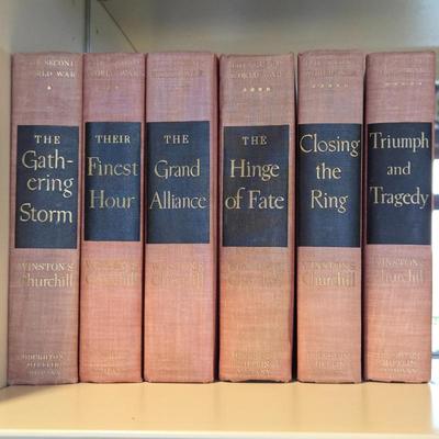 Lot #40 - Six-Volume Set of Winston Churchill's Memoir 1953, The Second World War.