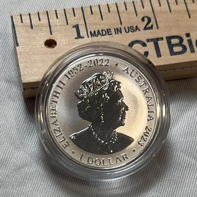 2022 Australian 1 oz .999 Fine Silver Rough-Toothed Dolphin Coin