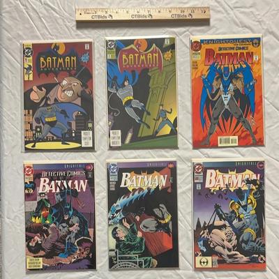 Six-Issue Batman and Detective Comics Mid-90s Lot - Knightfall/KnightQuest Era