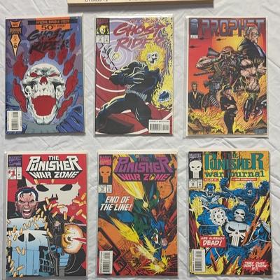 Action-Packed 90s Comic Book Lot: Ghost Rider, The Punisher, and Prophet!