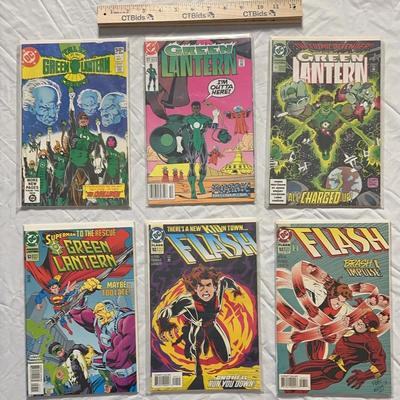 6-Book DC Comics Lot From Early 90s — Green Lantern & The Flash