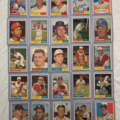 1961 Topps Baseball Cards - Lot of 25 #2