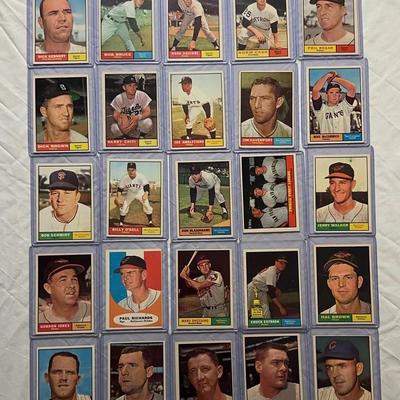 1961 Topps Baseball Cards - Lot of 25 #3