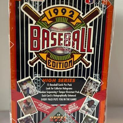 1992 Upper Deck Baseball Edition High Series Wax Box - Factory Sealed