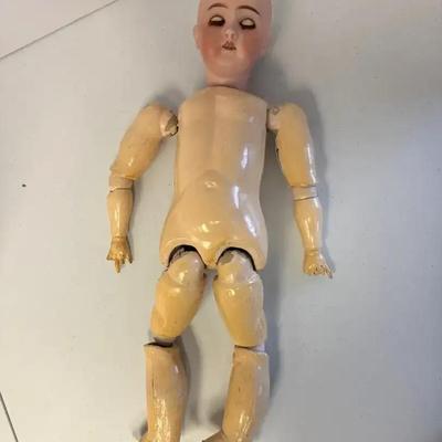 Antique Bisque DOLL. Germany? She Needs Some Work. Approx. 21” tall.