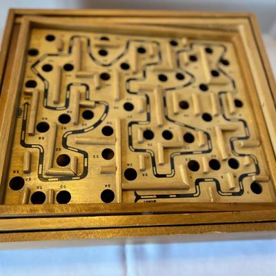 Wood Labyrinth Game