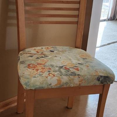 Table and four chairs