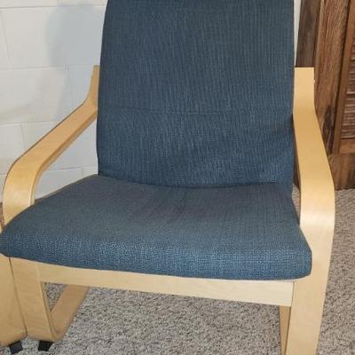 Ikea chair slate blue
