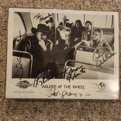 Autographed asleep at the wheel