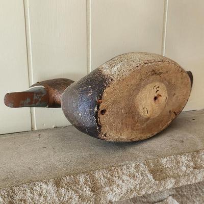 Antique wooden duck decoy