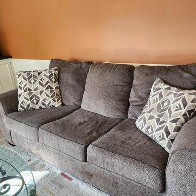 Sofa and loveseat grey