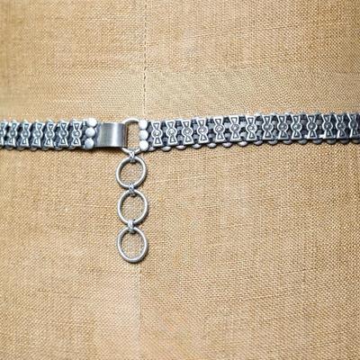 Silver Artisan Link Belt - 30" - 147.8 Grams