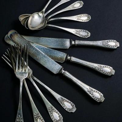 Sterling Silver Flatware - Antique Alvin “Apollo” Pattern
