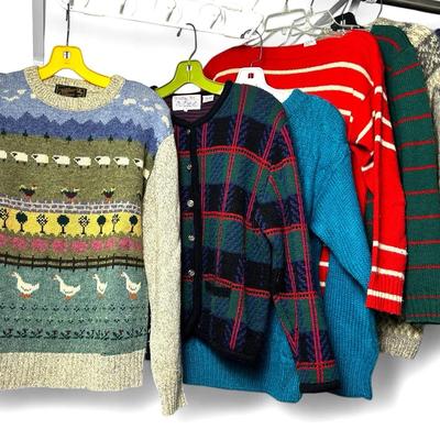 Vintage Tally Ho, Crystal, SKYR & More Sweaters - Size M & L