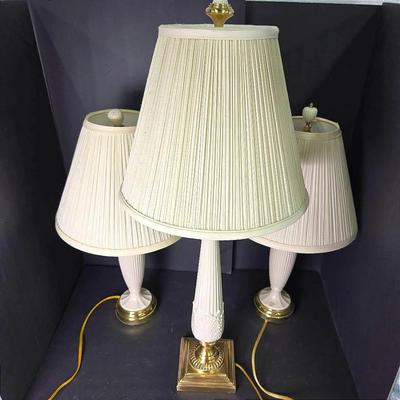 Lenox Ceramic & Brass Lamps 23-31”