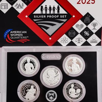 99.9% Silver 2025 American Women Quarters Proof Set