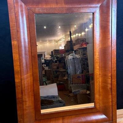 Vintage wood framed mirror