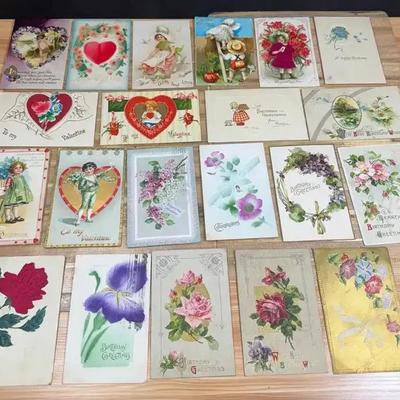 21 postcards valentine birthday & congratulations