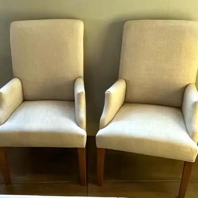 Pair of restoration hardware armchairs
